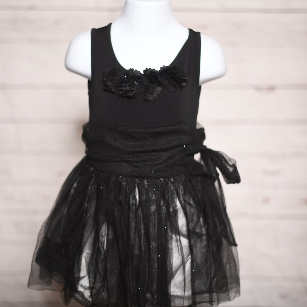 Pretty Size 2 Girls Black Dress